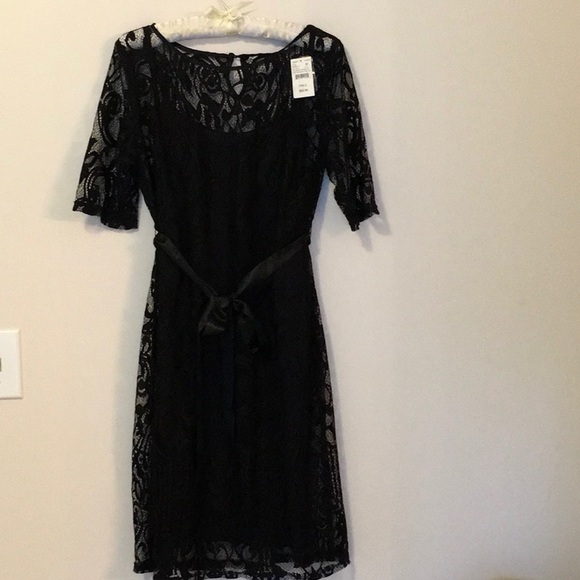 Motherhood Maternity Dresses & Skirts - NWT Motherhood Maternity Lace Black Dress Size M